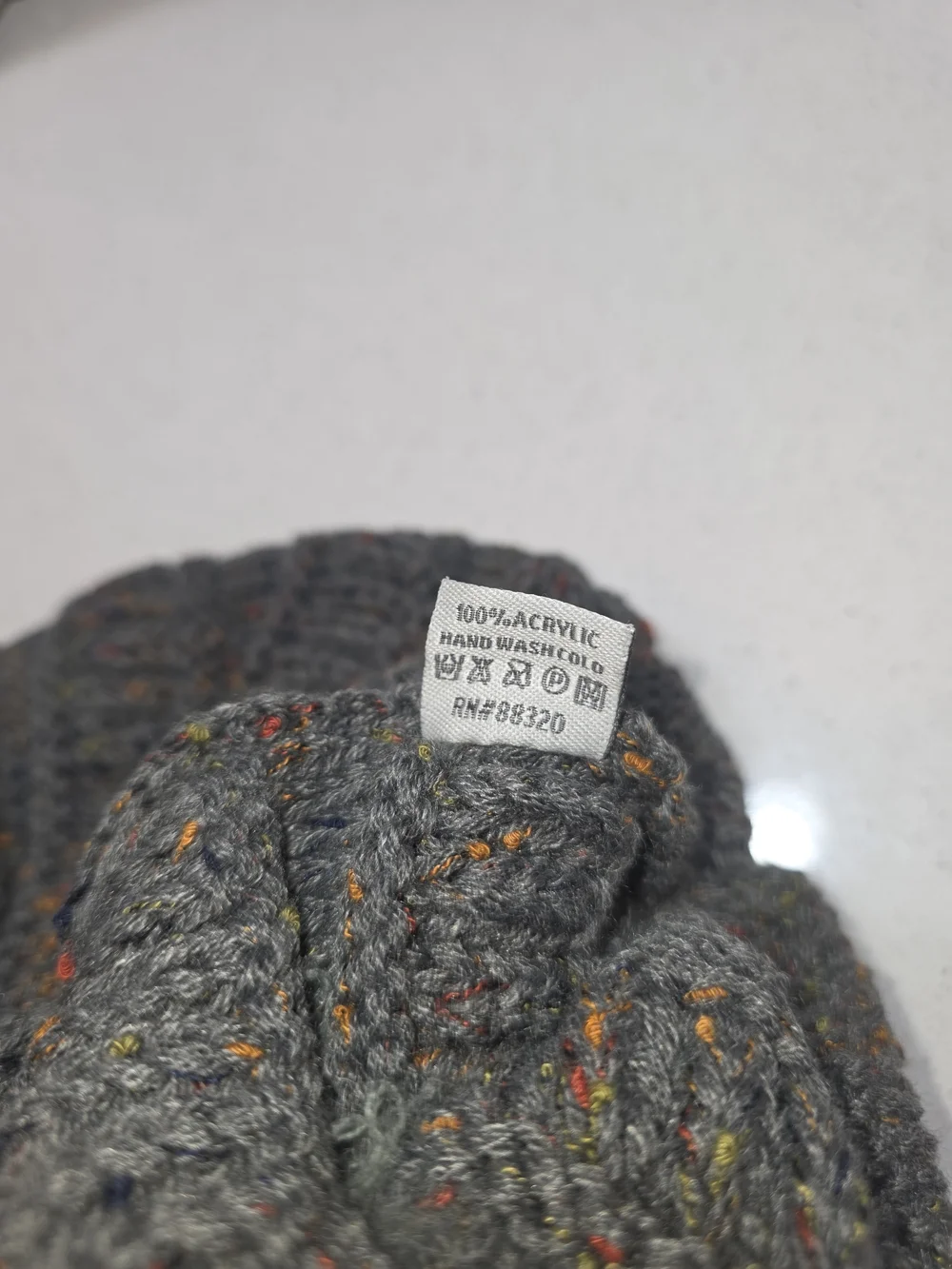 C.C Gray Knit Pom Beanie - Cozy Winter Hat